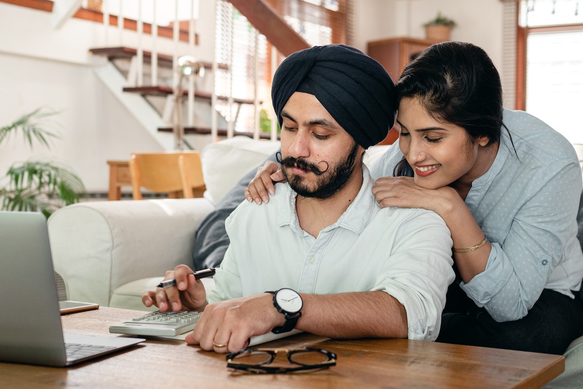 couple working on their budget