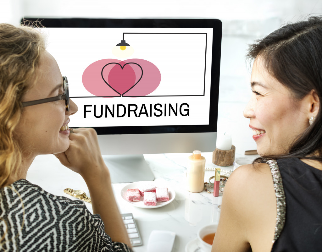 donation and fundraising being led by two women